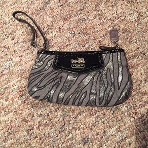 Zebra Print Coach Wristlet