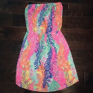 Lilly Pulitzer Strapless T-Shirt Dress