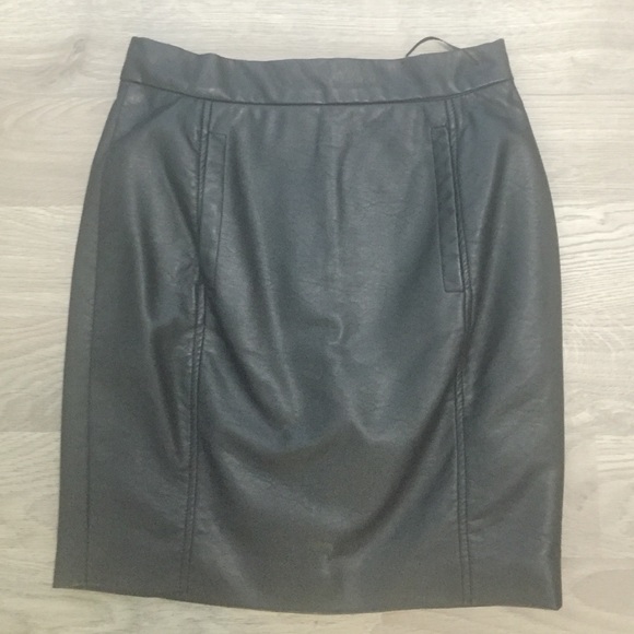 French Connection Faux Leather Skirt