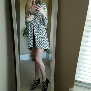 black and white chevron jacket