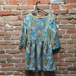 H&M Fit & Flare Paisley Dress Sz 10