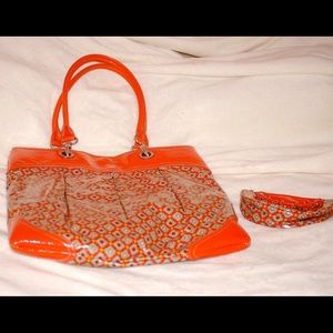 Vera Bradley Frills Tote Bag & Coin Purse