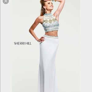 Beaded Two-Piece Prom Dress by Sherri Hill 11068