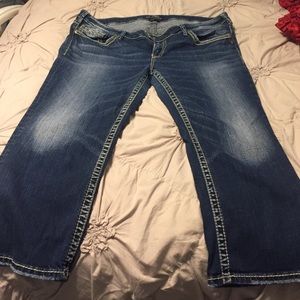 Plus size 22 Silver Tuesday Capris