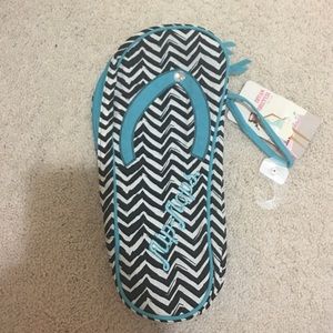 Flip flop or bikini holder