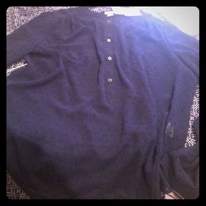 J.Crew clip-dot chiffon blouse