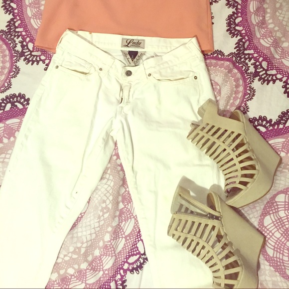 White Lucky brand jeans