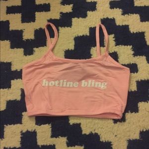 O-Mighty Hotline Bling cotton crop top