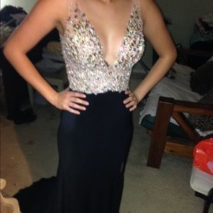 Jovani Prom Dress low V Neck