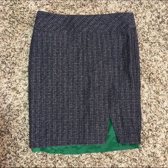 Express Pencil Skirt with Green Lining