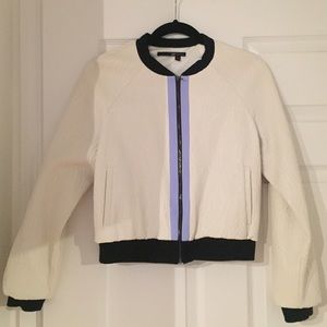 Jay Godfrey Bazil Textured Bomber Jacket