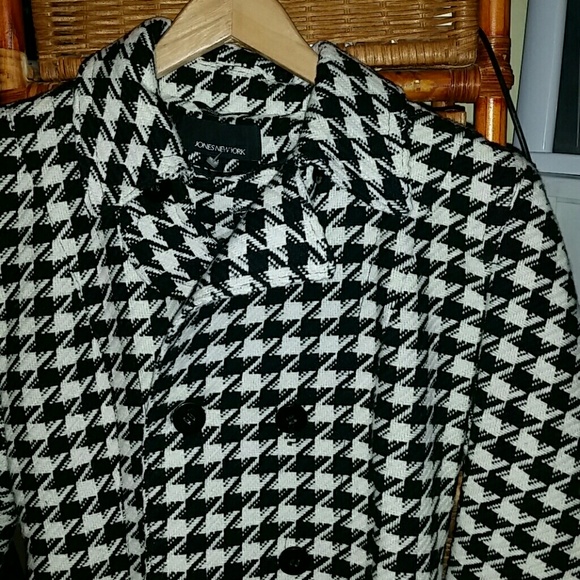 🎁NWOT JONES NY ❄️ Size 4 40% wool coat ◻️🖤 - Picture 2 of 7