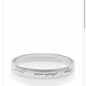 Kate Spade Valentines Day Engraved Idiom Bangle