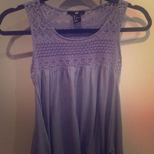 Lavender Summer Dress with Lace top