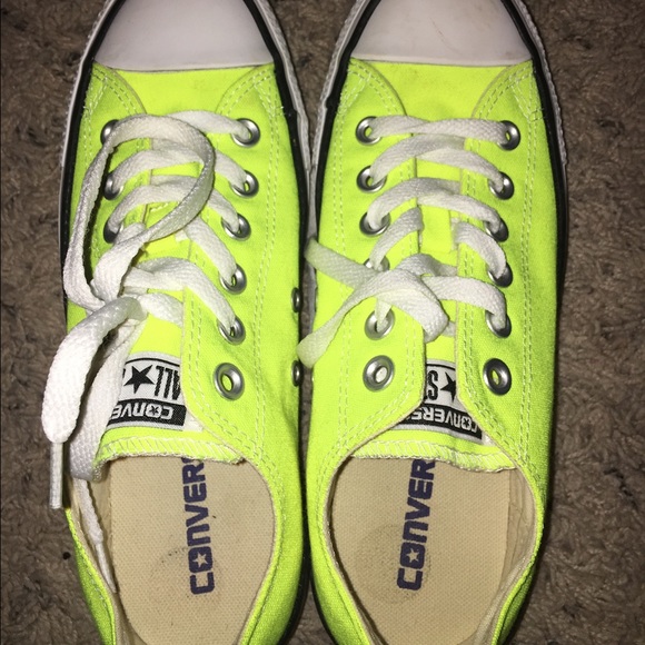 Converse Shoes - Neon Yellow Converse