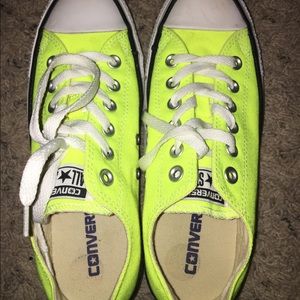 Neon Yellow Converse