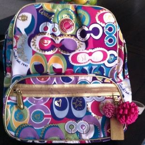 COACH BACKPACK POPPY LIMITED EDITION NEW