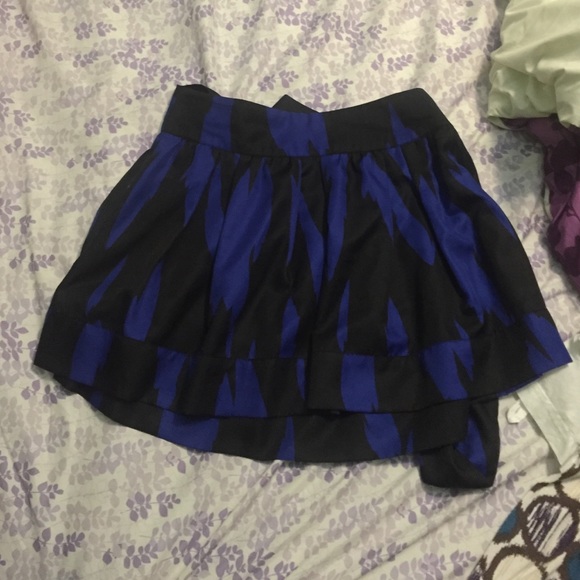 Blue and black skirt
