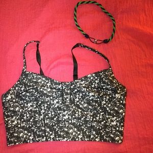 Lululemon Long Line Bra Top & Headband