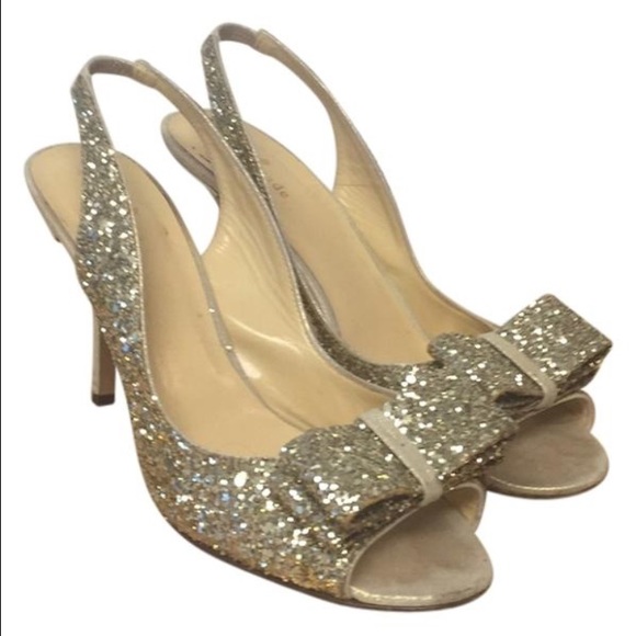 Kate Spade Charm Glitter Sandals