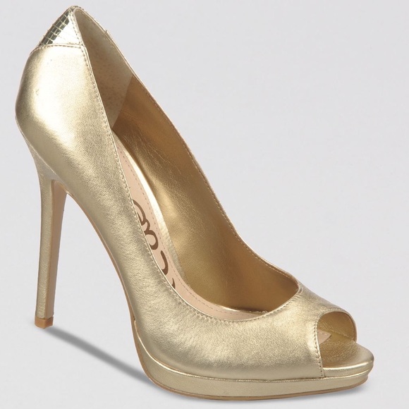 Ella Peep Toe Platform Pumps