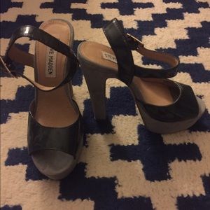 Steve Madden Blue Heels