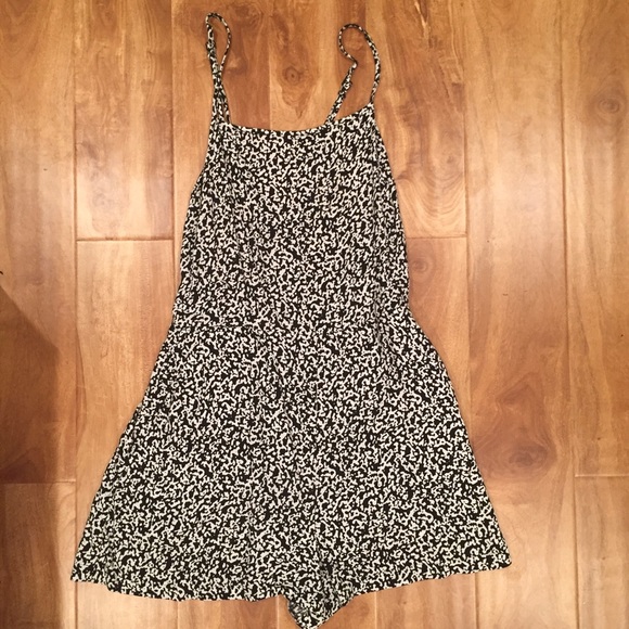 American Apparel Printed Crossback Romper