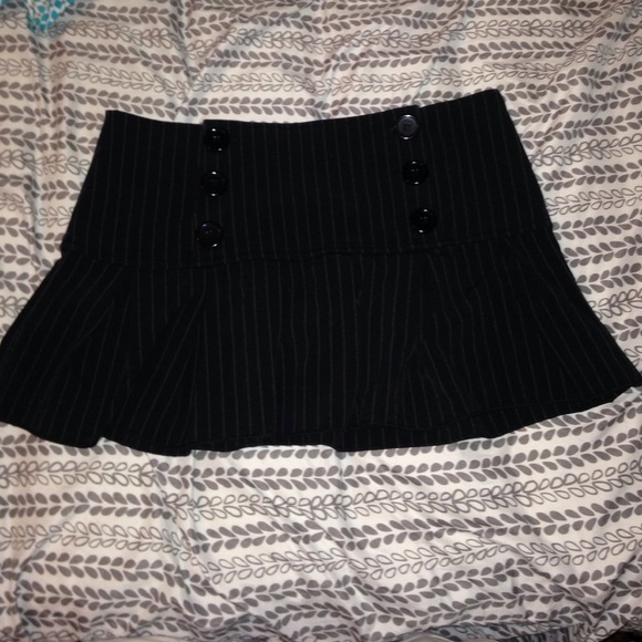 Pinstripe miniskirt