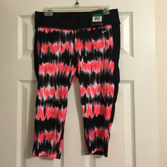 Nike workout capri nylon and spandex