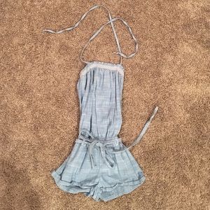 Denim romper by Hollister