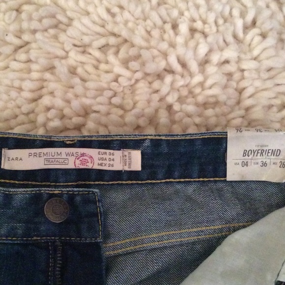 ZARA Boyfriend Jeans Sz 4/36 - Picture 3 of 4