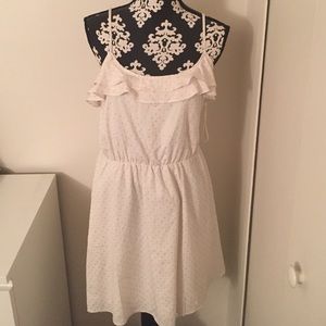 NWT! Gold Polka Dotted Dress!