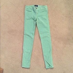 American Eagle corduroy mint green pants