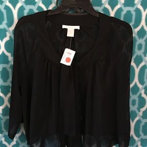 Black crop jacket