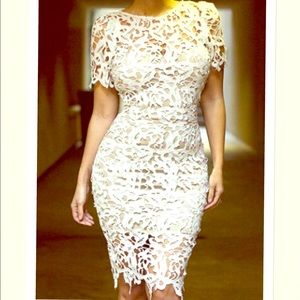 Beautiful White Lace Dress sz 12