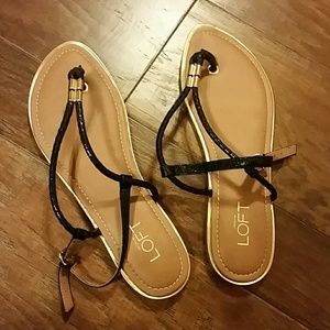 Loft black sandals