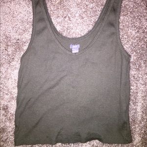 OLIVE AERIE CROP TOP