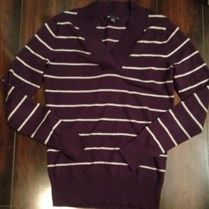 GAP Purple Striped Sweater