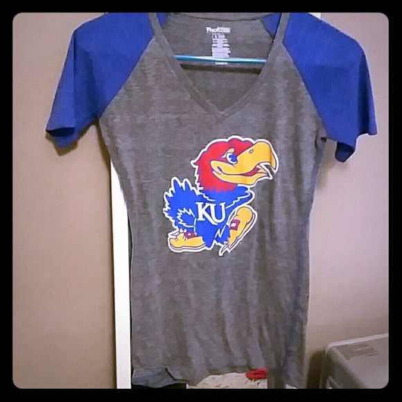 Jayhawk V Neck Tee