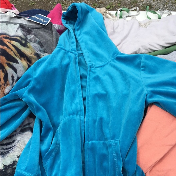 Blue velour jacket