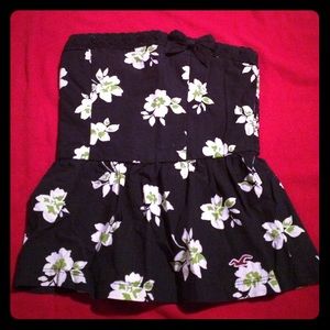 Flower hollister tube top