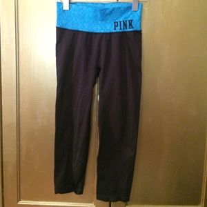 PINK cropped yoga leggings