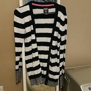 Victoria Secret Pink Navy/White Stripe Cardigan