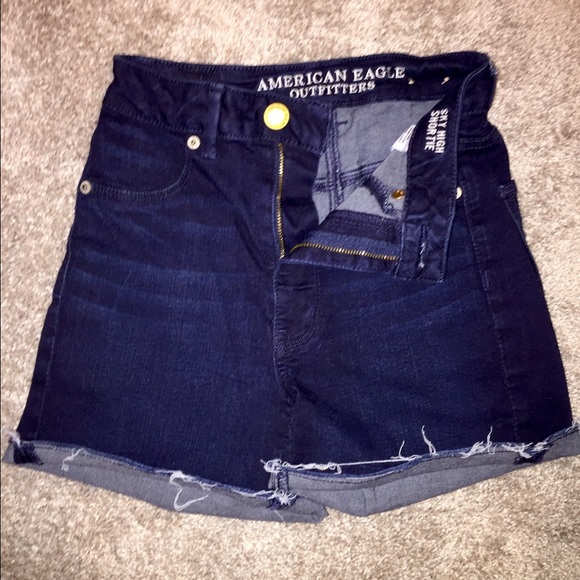 AE HIGH WAISTED DENIM SHORTS