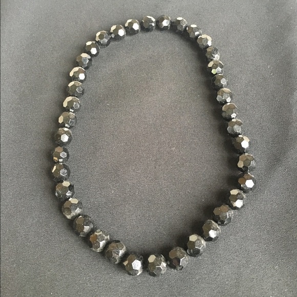 Black Bead Necklace