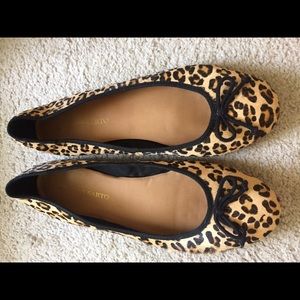 Franco Sarto Leopard ballet flats