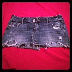Hollister jean skirt