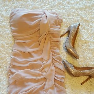 Light Pink Blush Chiffon Dress