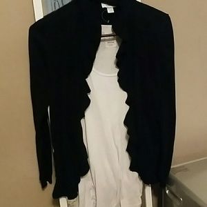 LOFT Ruffled Front Cardigan