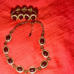 Ann Taylor costume jewelry- Deep purple.
